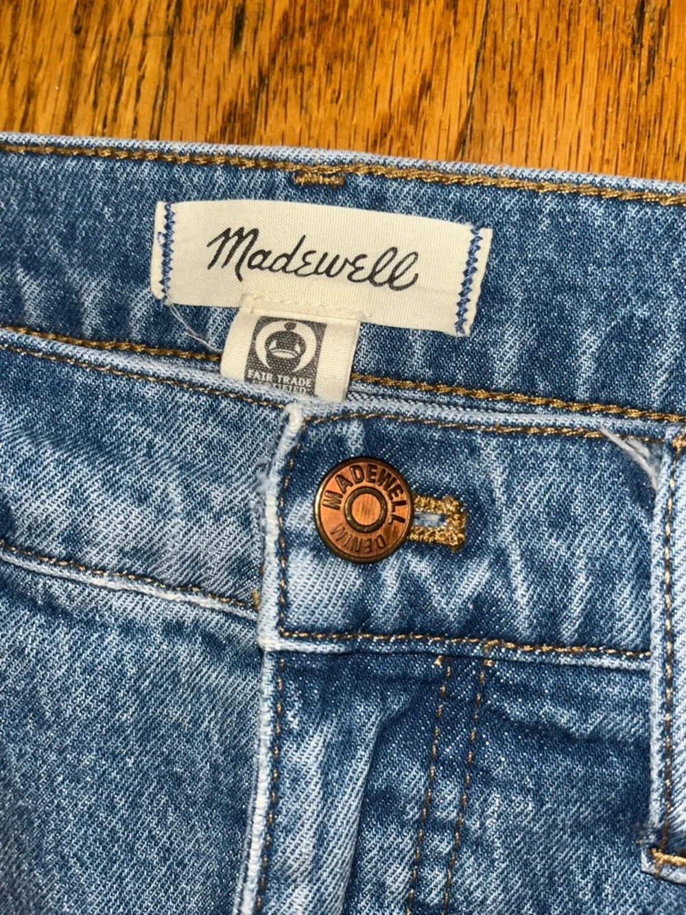 Madewell Tomboy Straight Blue Denim Jeans Size 28 - Picture 2 of 11
